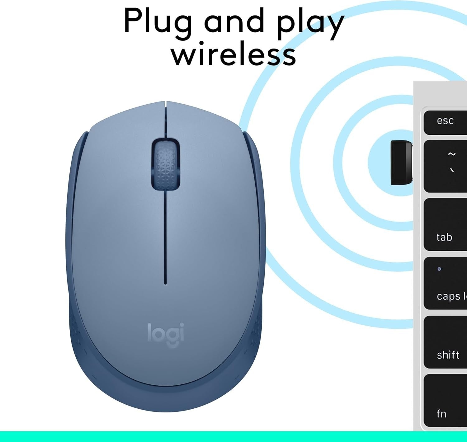 Wireless Optical Mouse 2.4GHz USB Compact Laptop PC 12M Battery