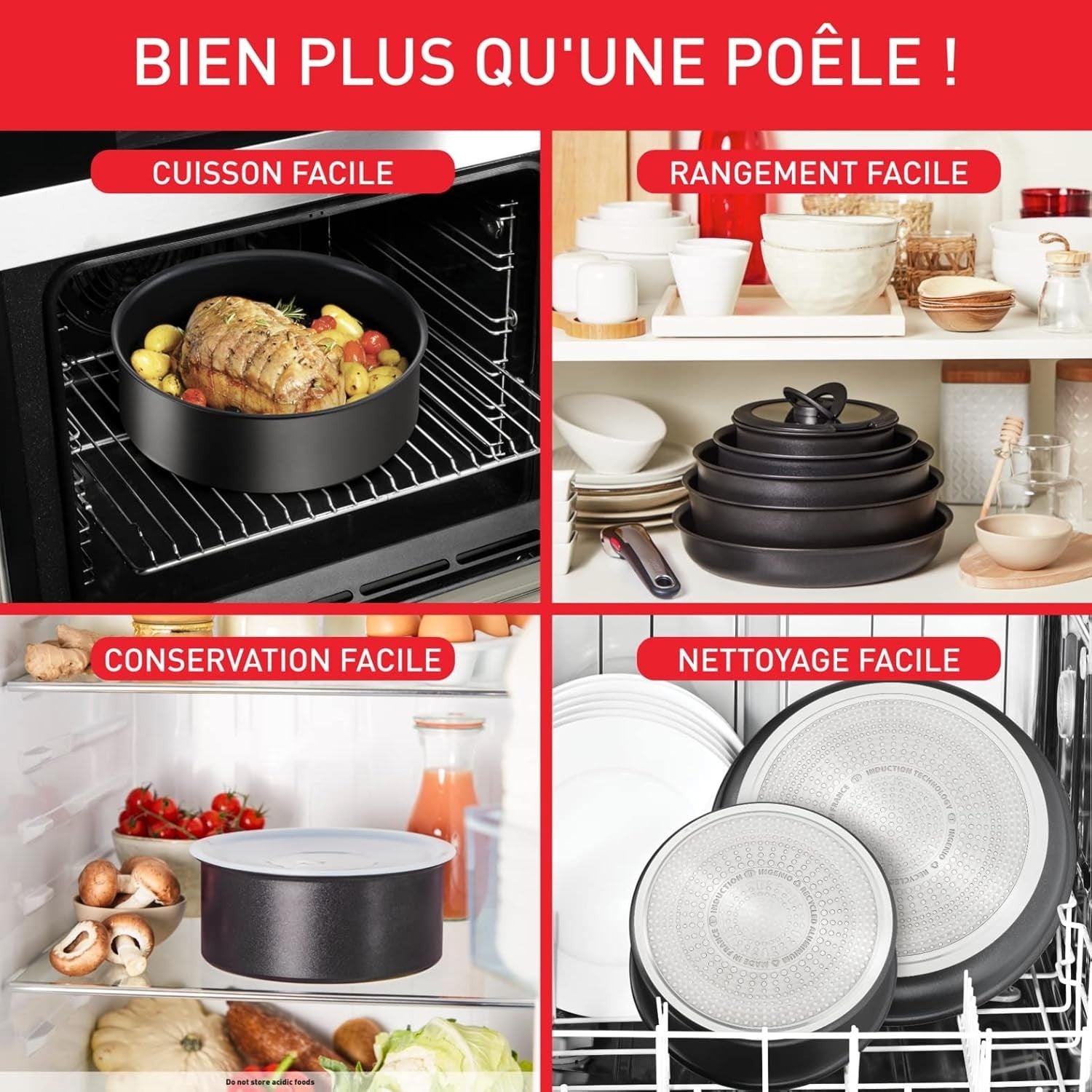 27cm Induction Non-Stick Crepe Pan Stackable Heavy Duty Frying Skillet