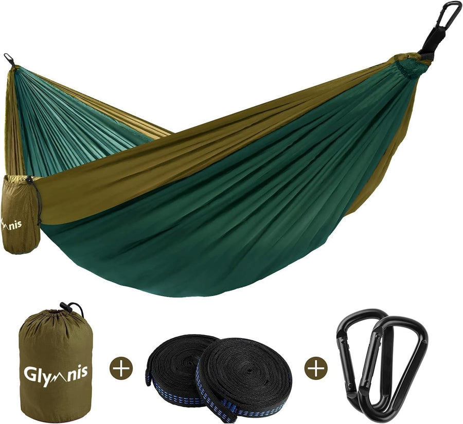 Lightweight Portable Double Camping Hammock with Straps for 2 Adults
