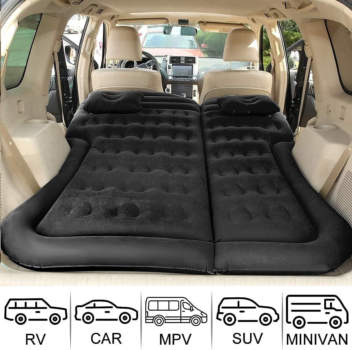 SUV Air Mattress Inflatable Car Bed w/ Electric Pump Camping Travel Pad