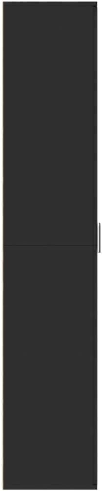 Black Tall Storage Cabinet Modern 60x35x180cm – Slim Shelving Unit