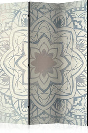 Elegant Light Mandala 3-Panel Folding Privacy Screen Divider 135x172cm