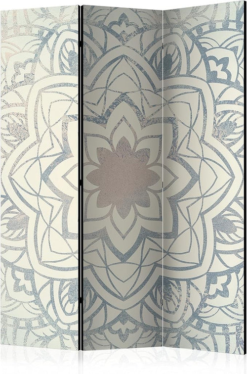 Elegant Light Mandala 3-Panel Folding Privacy Screen Divider 135x172cm