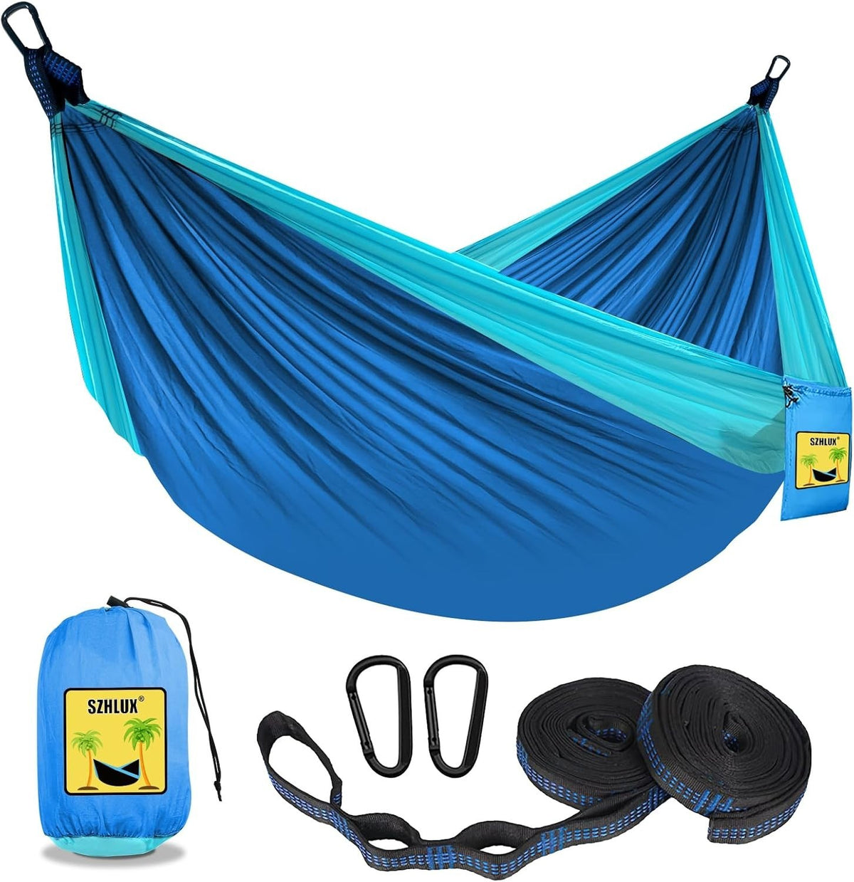 290×140cm Hammock with Mosquito Net & Anti‑Rollover Pole | 250kg Load