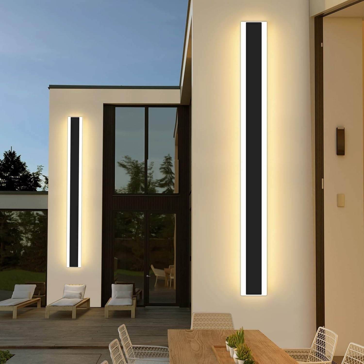 150cm Outdoor LED Wall Light IP65 Waterproof Modern Strip Light 3 Mode