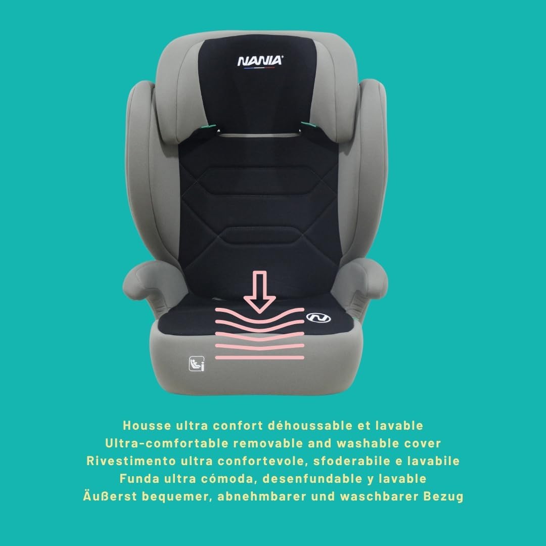 i-Size ISOFIX High Back Booster Seat 100–150cm Side Impact Adjustable