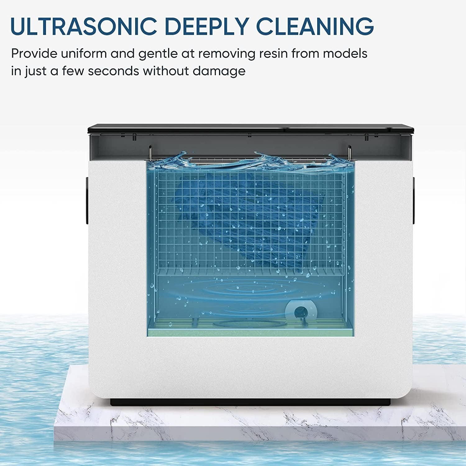 Ultrasonic Resin Wash Station 7L Large Capacity Deep Cleaning 3D Prints