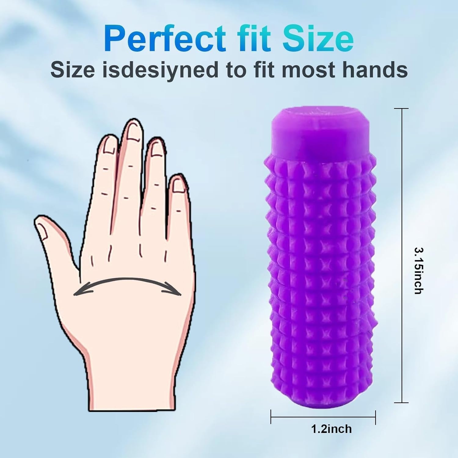 3PCS Spiky Pain Stim Fidget Toys Anxiety Relief Pocket Sensory Keychain