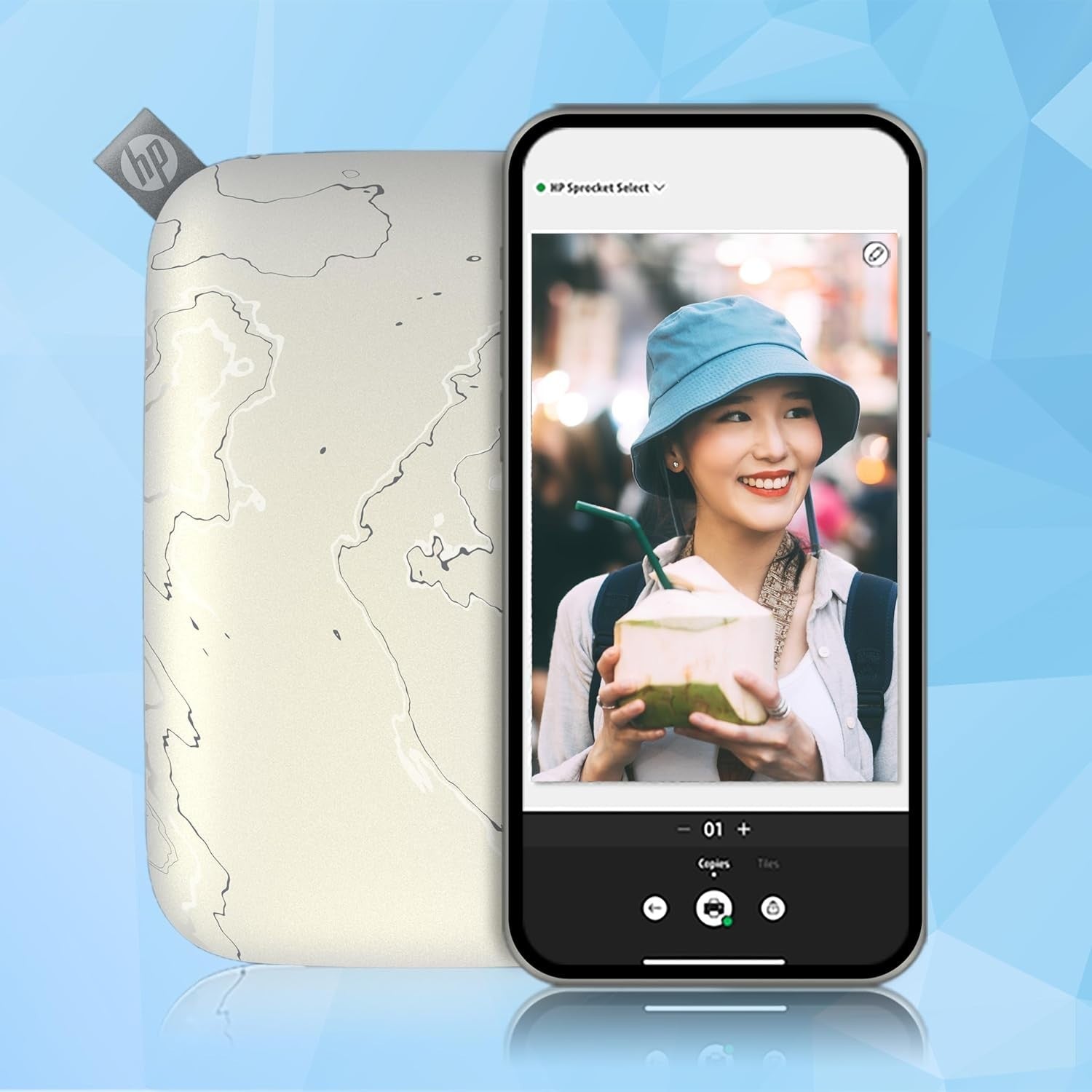 Eclipse Portable HP Sprocket Select Instant Photo Printer Bluetooth
