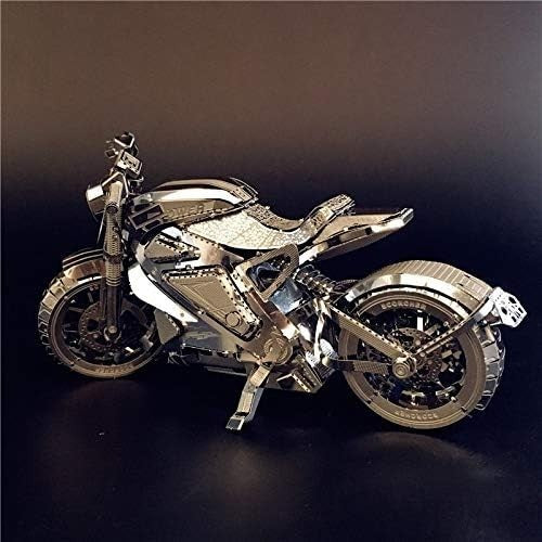 3D Metal Motorcycle Puzzle Kit – DIY Stainless Steel, No Glue Needed
