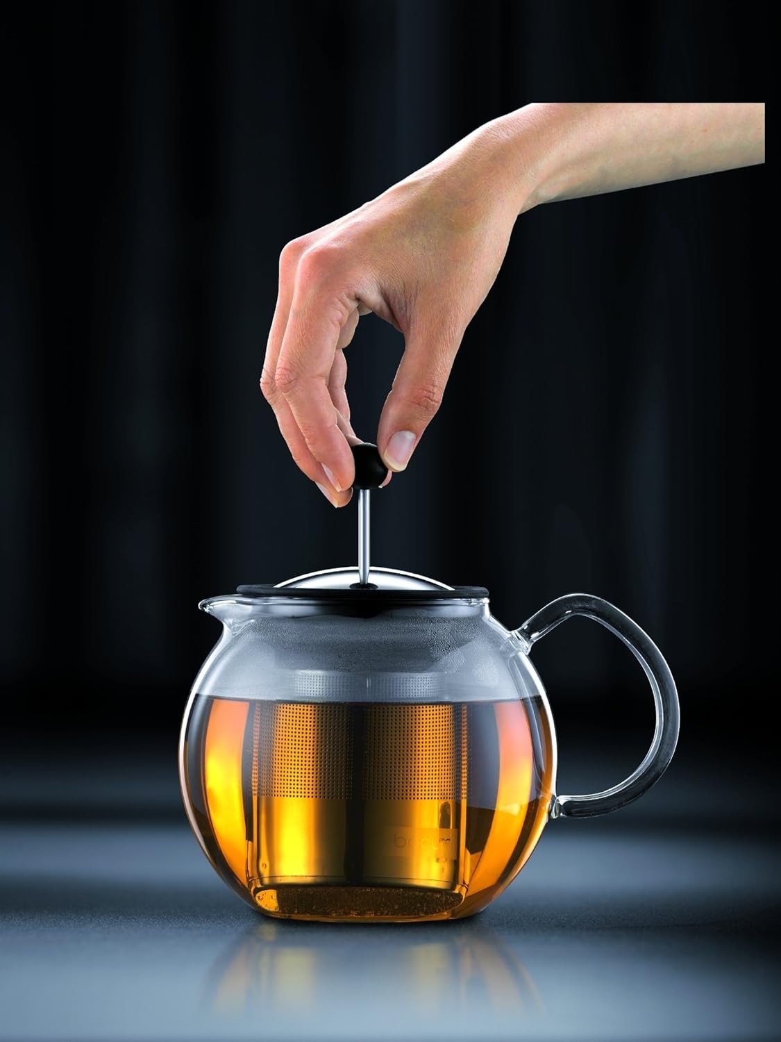 Tea Press Teapot 1.5L Glass Tea Maker French Press Loose Leaf Infuser