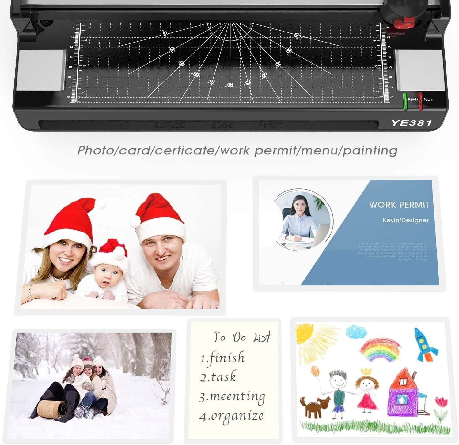 A3 Laminator 5-in-1 Hot Cold Fast Warm-Up Anti-Jam + Trimmer Set