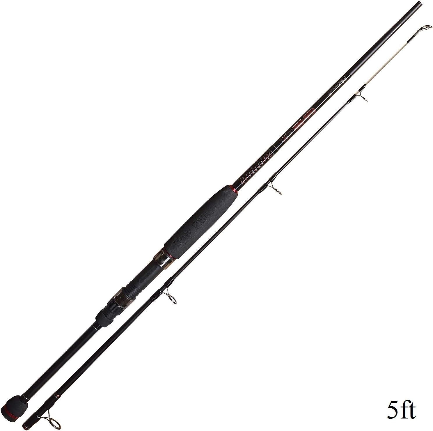 5ft Kayak Fishing Rod 12-20lb Graphite Salt & Freshwater Lure/Bait Rod