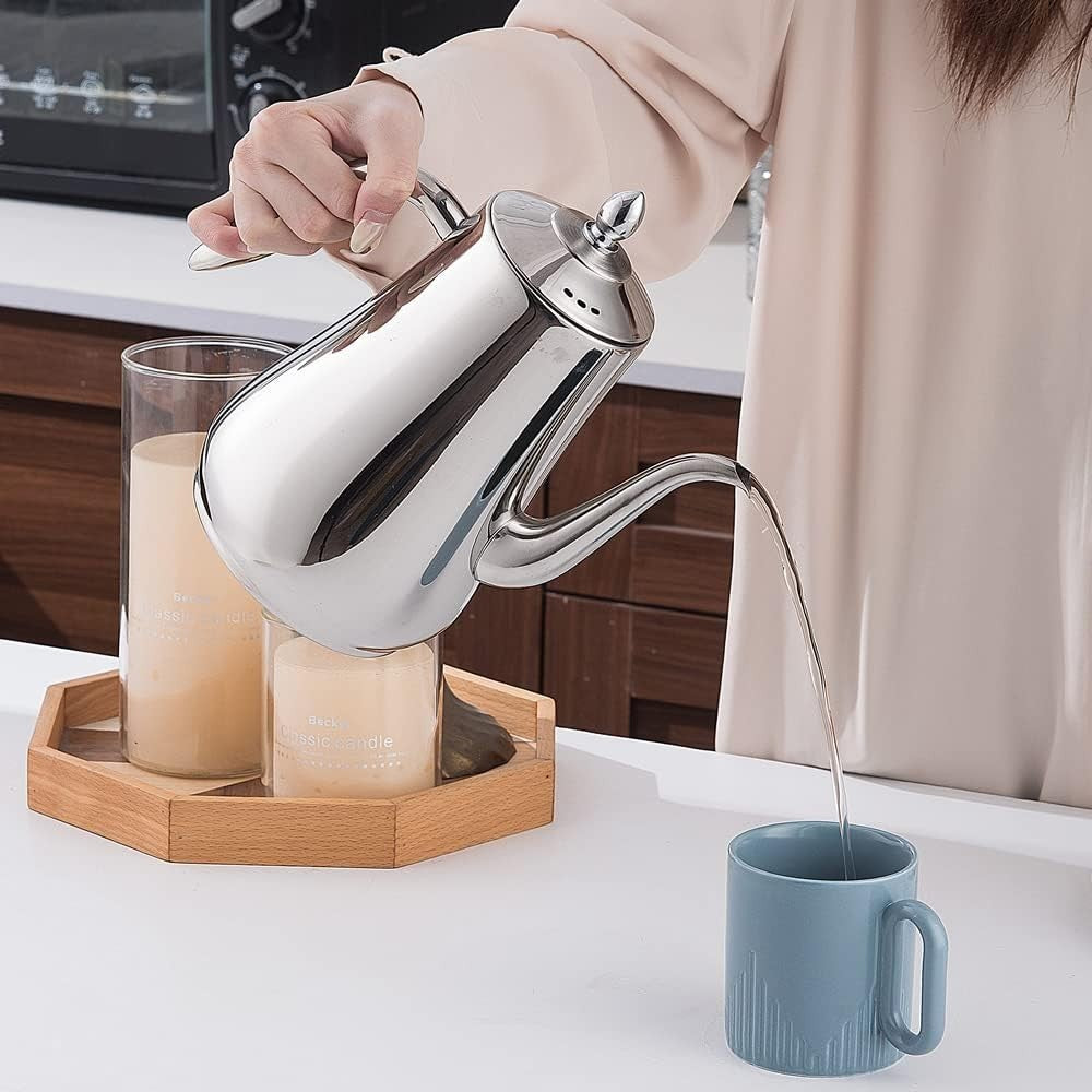 Stainless Steel Teapot 1.75L Infuser Loose Leaf Tea Coffee Server