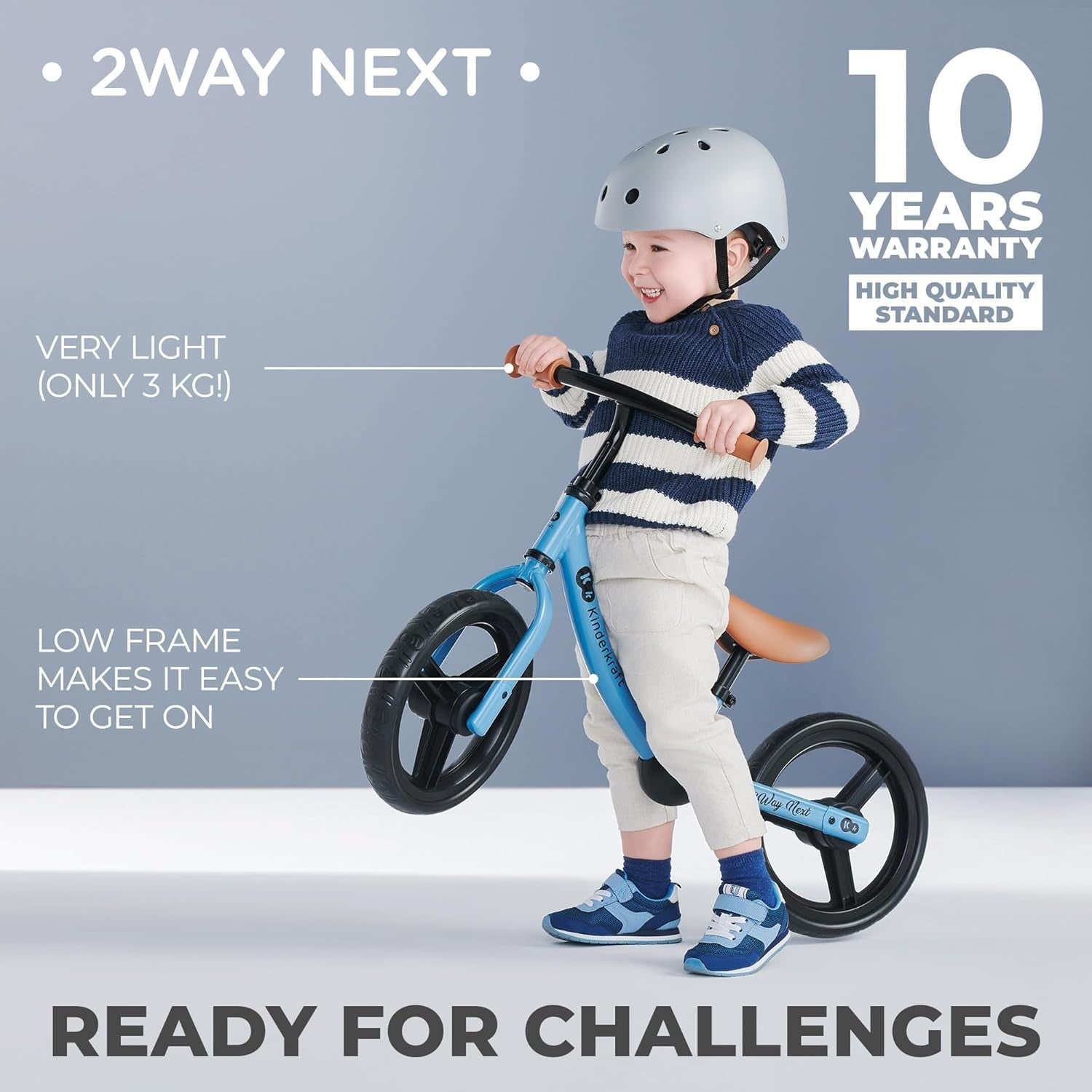 Kids Balance Bike 12in No Pedal Bicycle Adjustable Seat Bell Green