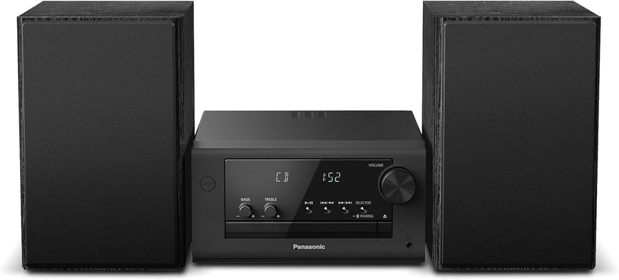 80W Micro HiFi System Bluetooth CD DAB Radio USB AUX Compact Stereo Speakers Bla