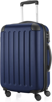Expandable 55cm Carry On Suitcase PC ABS Hard Shell Spinner TSA Cabin Bag