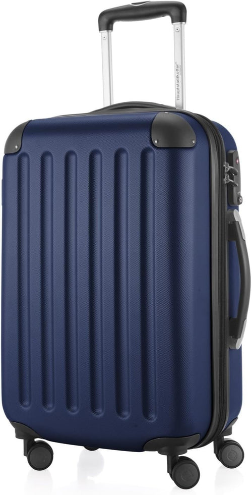 Expandable 55cm Carry On Suitcase PC ABS Hard Shell Spinner TSA Cabin Bag