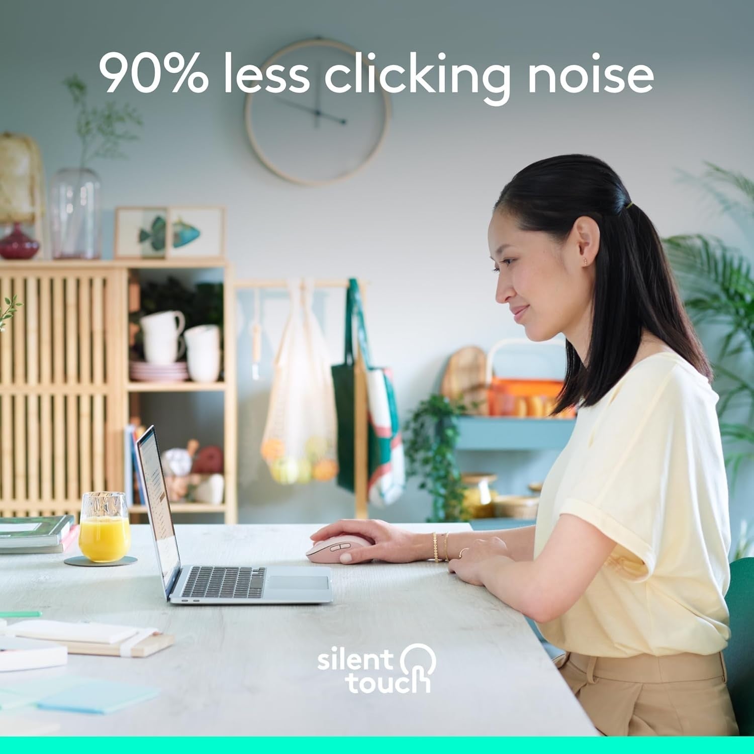Large Hand Wireless Mouse Silent Click Ergonomic Bluetooth Home Office Comfort