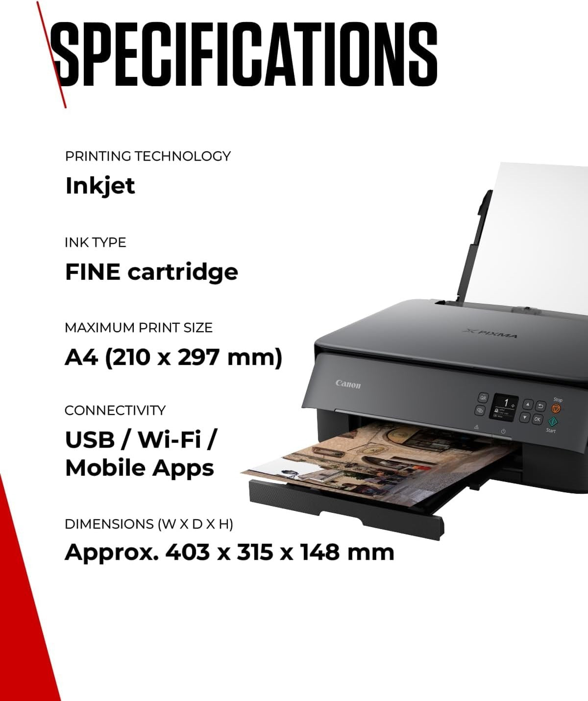 Wireless Colour Inkjet All-in-One Printer A4 Auto-Duplex OLED