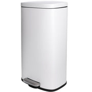 30L Stainless Steel Pedal Bin Soft Close Kitchen Waste Ivory