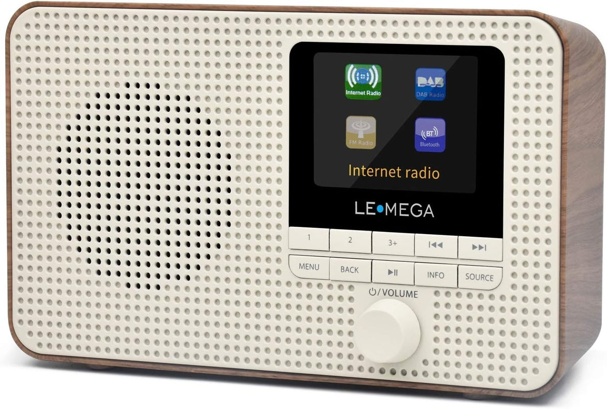 Internet Radio DAB+ Bluetooth WiFi 60 Presets Colour Display