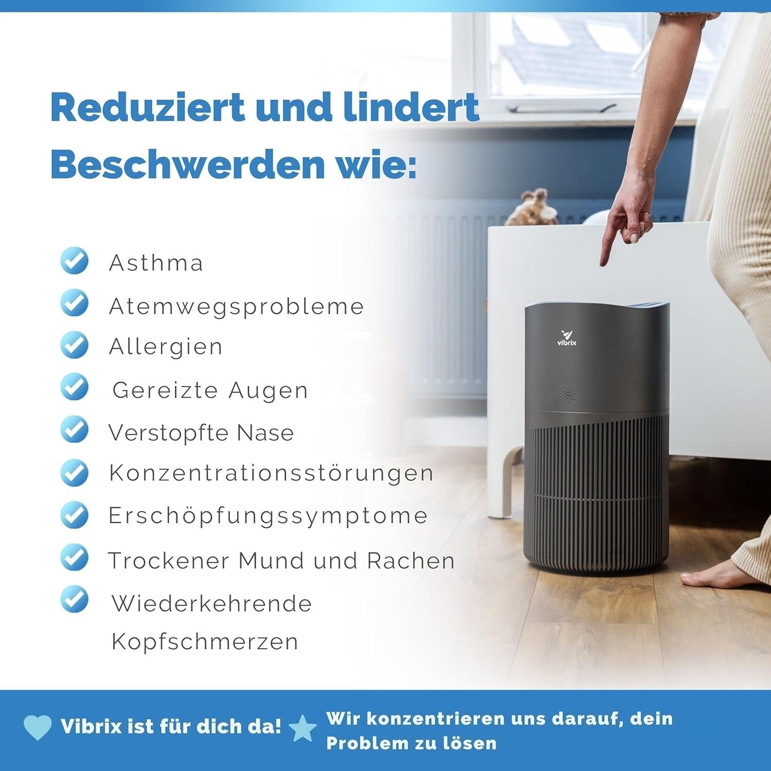 Large Room HEPA H14 Air Purifier 70m² Ionizer CADR 468 Quiet