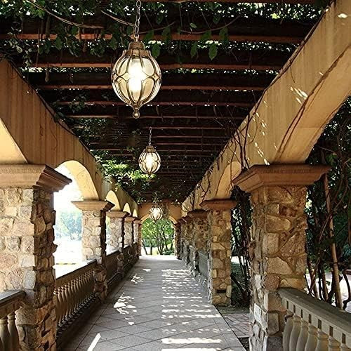 IP65 Retro Black Hanging Lantern Light – Outdoor Waterproof Pendant