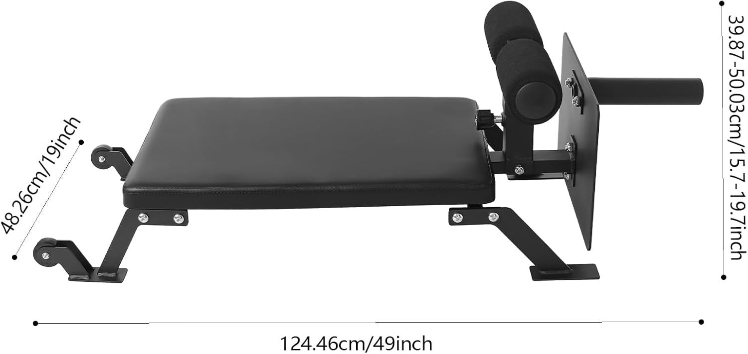 Nordic Curl Bench Leg Exercise Machine Plate Loaded Home Gym