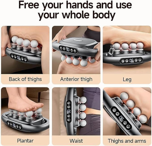 Hands Free Deep Tissue Back Massager 16 Head Muscle Relief 30 Intensities White