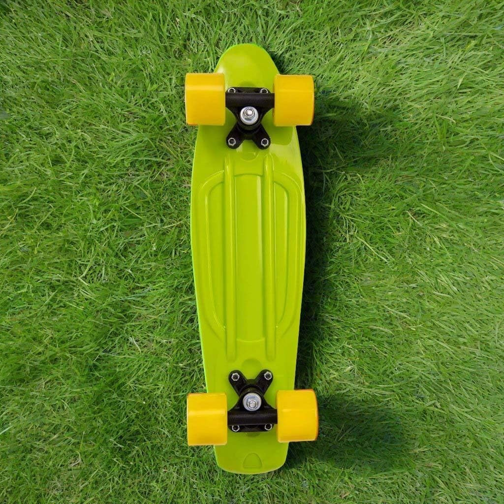 22" Lime Green Light-Up Penny Board | Kids Beginner Mini Cruiser Skateboard