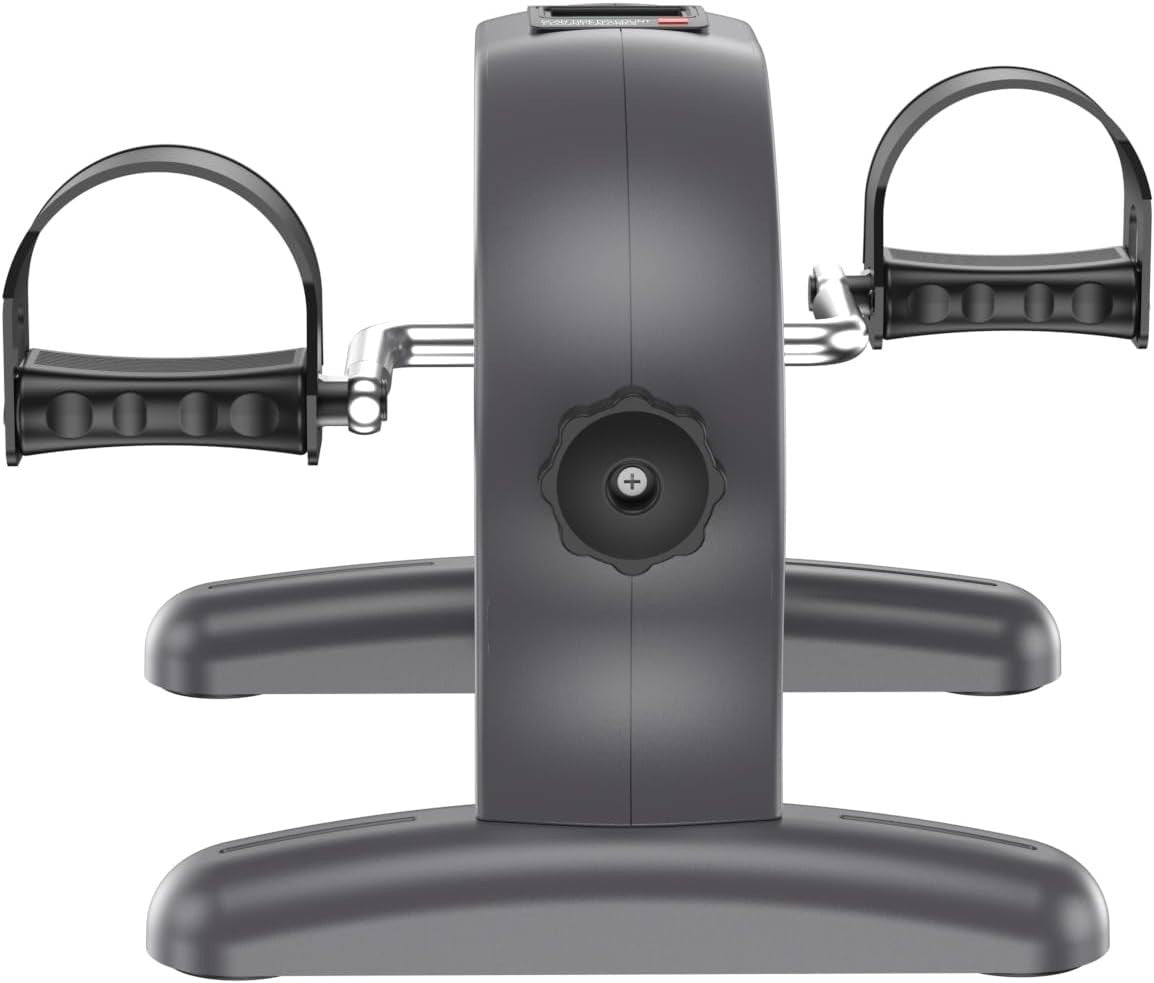 Portable Mini Pedal Exerciser for Arms Legs LCD Rehab Under Desk