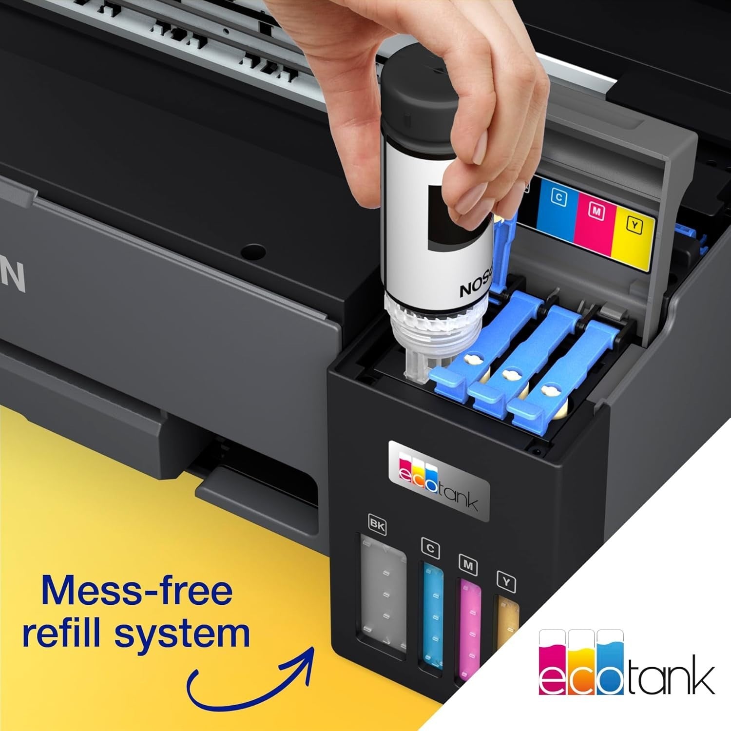 A3 Wi-Fi Ink Tank Printer Black | High Volume Low-Cost Borderless Prints