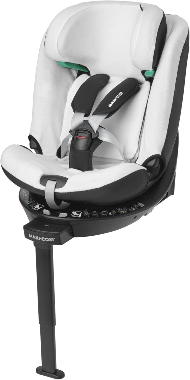 Organic Cotton Baby Car Seat Cover Breathable Washable Soft Liner White