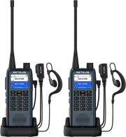 Dispatch Walkie Talkies 2 Pack LCD SMS Vibration Alert 2200mAh Radio