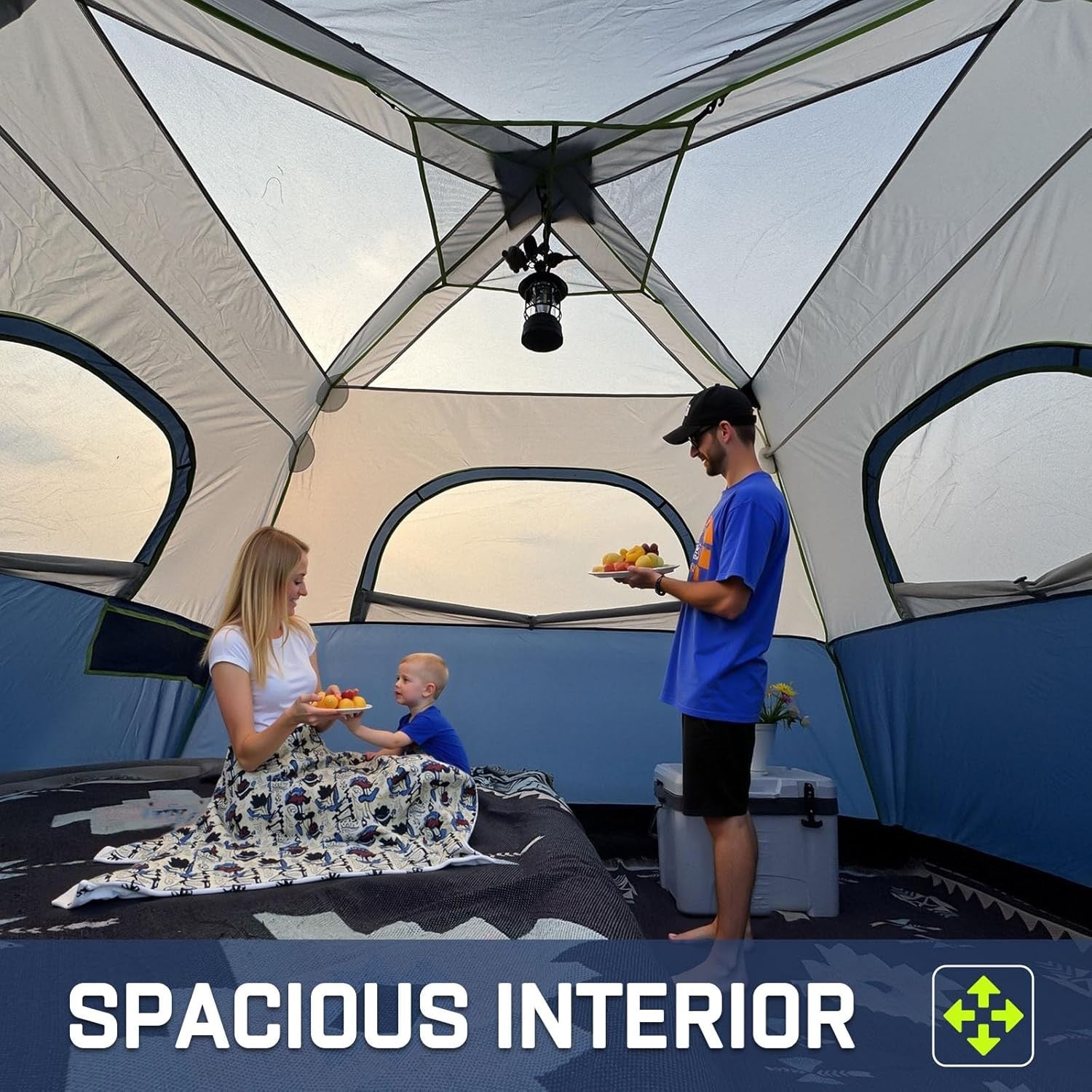 4/6 Person Instant Pop Up Tent Waterproof Cabin 60s