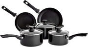 5pcs Non Stick Pan and Pot Set Cookware Set with Glass Lids Induction Safe
