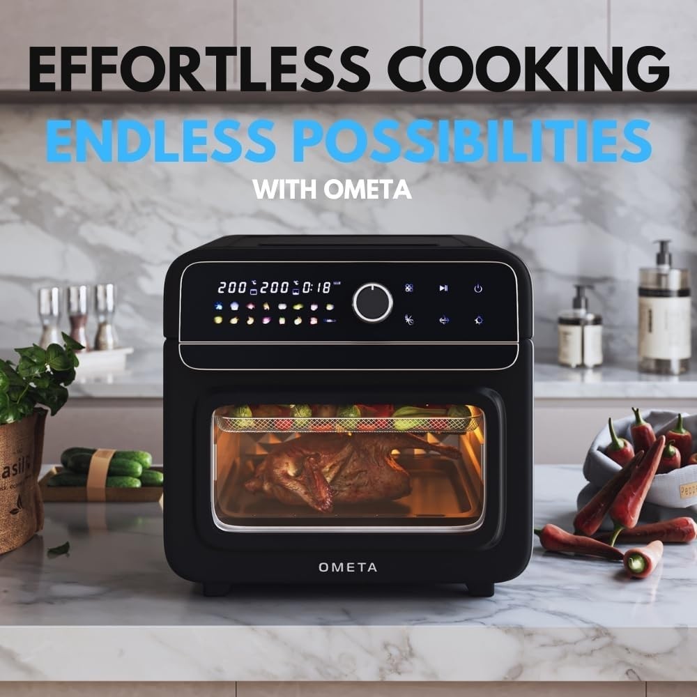 28L Air Fryer Oven Countertop Rotisserie 16-in-1 Dual Zone Accessories