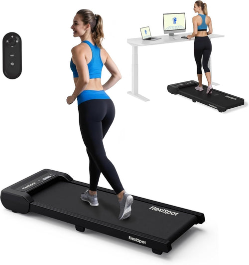 Compact Under Desk Walking Pad Treadmill Portable LED Display Remote