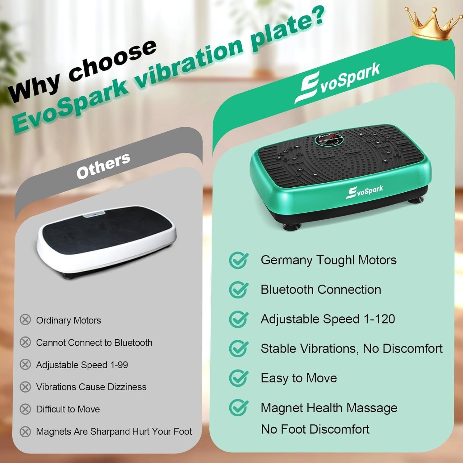 2D 4D Vibration Plate Exercise Platform Dual Motor 120 Speeds 450LB
