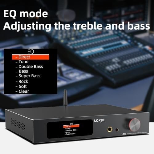 A40 Hi-Res Audio Amplifier Bluetooth Vinyl PHONO EQ Bass Output 1.0