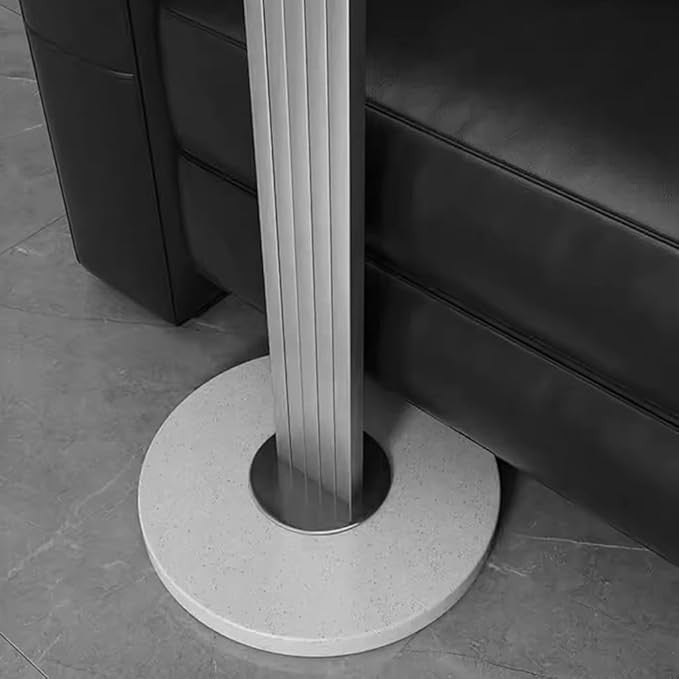Modern White Metal Coat Rack Stand | Marble Base Freestanding Hall Tree 175cm