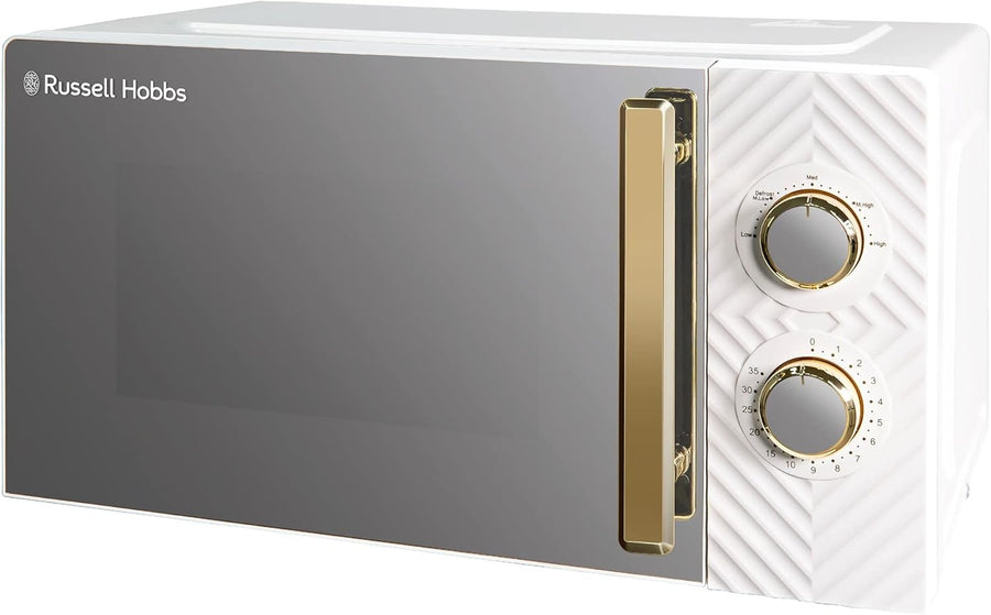 17L Manual Microwave 700W 5 Power Levels Defrost Timer White