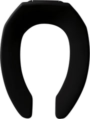 Commercial Black Elongated Toilet Seat STA-TITE DuraGuard Antimicrobial