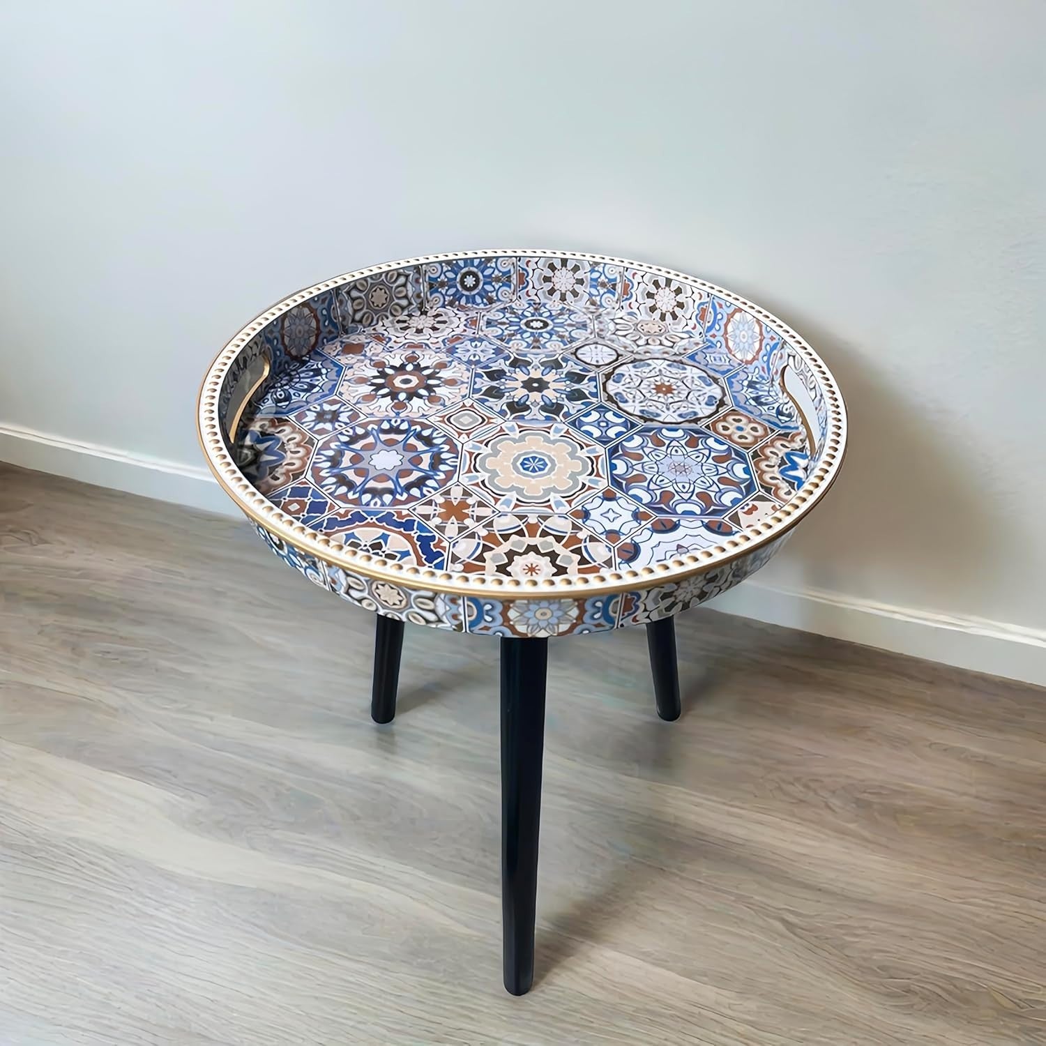 Round Side Table with Detachable Legs – 50x38x38cm Dot Bohemia