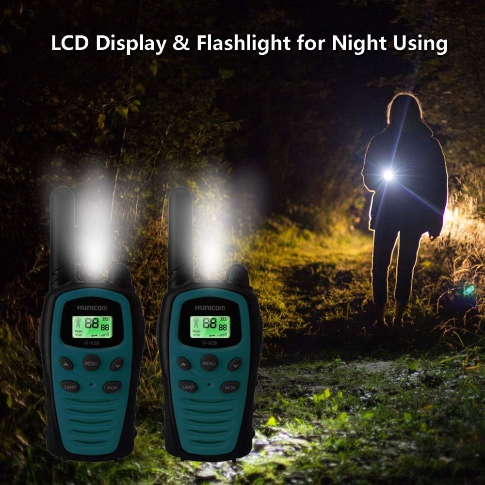 Walkie Talkies 2 Way Radios Long Range PMR446 VOX LCD Flashlight