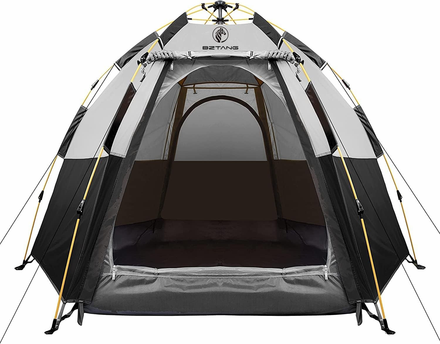 4-6 Person Pop Up Camping Tent Waterproof Instant Cabin Hexagon