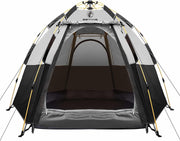4-6 Person Pop Up Camping Tent Waterproof Instant Cabin Hexagon