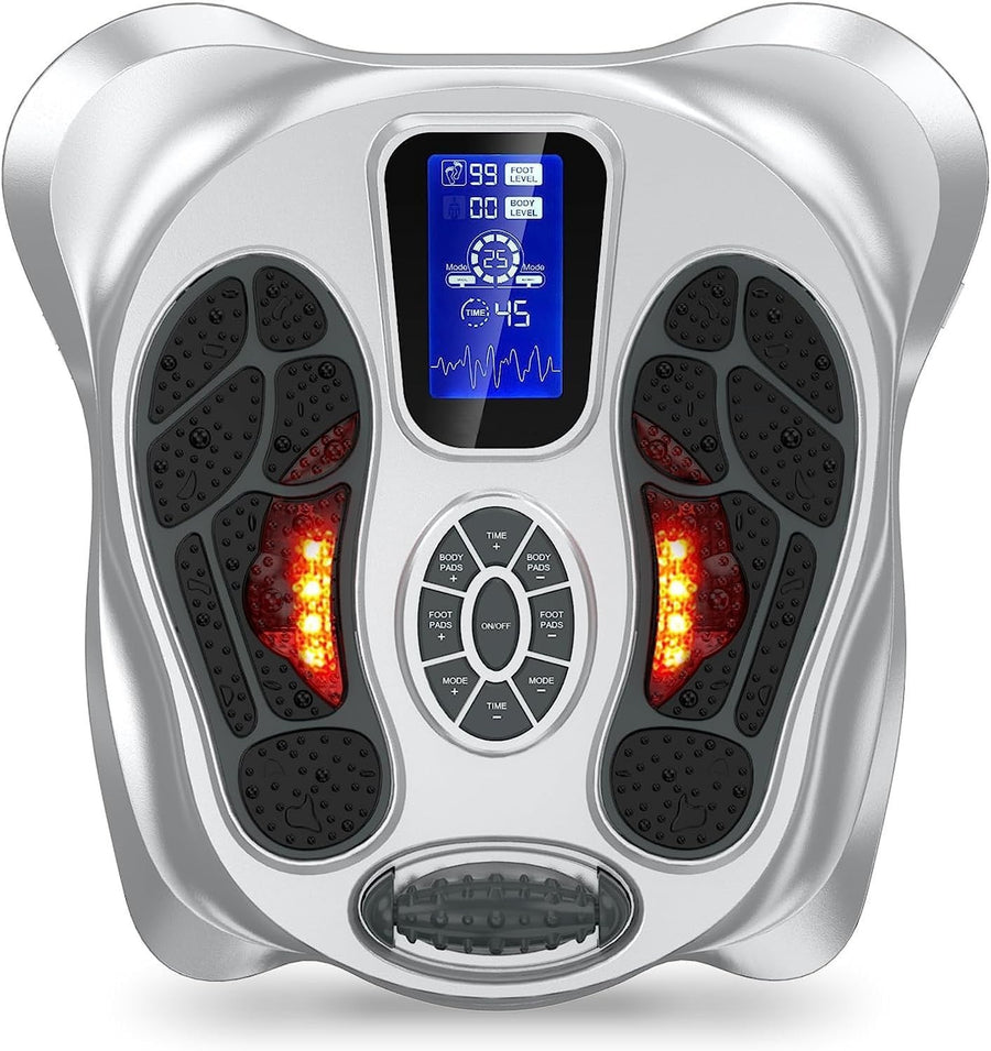 EMS Foot Circulation Massager 25 Modes 99 Intensity Pain Relief Therapy