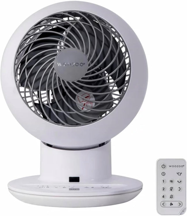 Globe Air Circulator Table Fan – Quiet Breeze Smart 5 Speeds Remote Oscillating